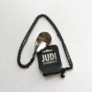 Necklace With Black Chain